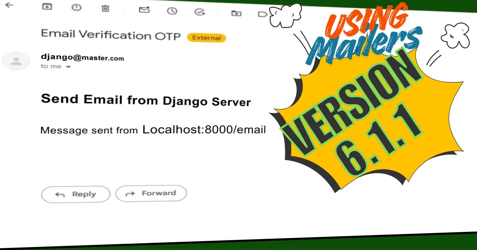 Send Emails From Django [Version 6.1.1] [2026]